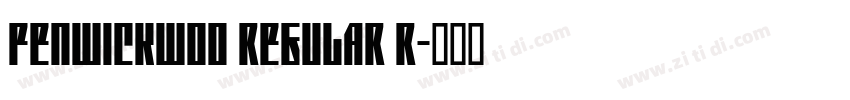 FenwickW00 Regular R字体转换